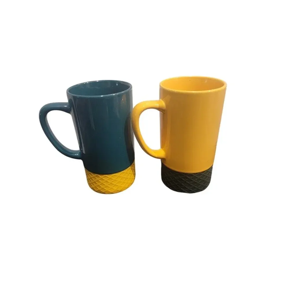 Baylor University Bears Mugs Set of‎ 2 Rubber Bumpers Yellow Green - Picture 2 of 11